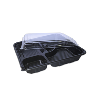 uae/images/productimages/al-bayader-international-dmcc/disposable-plastic-box/comboblac-5-comp-sq-m-wavable-base-lid-270-43mm.webp