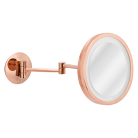 uae/images/productimages/aquazone/bathroom-mirror/aliseo-led-saturn-wall-mounted-double-arm-mirror-dual-light-pvd-red-gold.webp