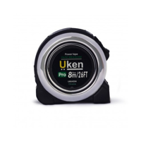 uae/images/productimages/canvas-general-trading-llc/measuring-tape/uken-measuring-tape-8m-26ft-chrome-with-rubber.webp