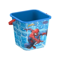 uae/images/productimages/cosmoplast-ind-company-llc/general-purpose-bucket/marvel-spider-man-square-sand-bucket-5-liters-with-handle.webp