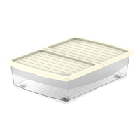 uae/images/productimages/cosmoplast-ind-company-llc/multipurpose-storage-box/45l-clear-plastic-underbed-storage-box-with-wheels-and-lockable-lid.webp