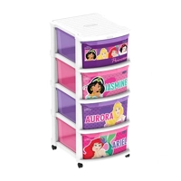 uae/images/productimages/cosmoplast-ind-company-llc/storage-cabinet/disney-princess-multipurpose-storage-cabinet-4-drawers-with-wheels.webp