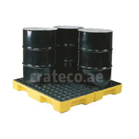 uae/images/productimages/crateco-pack-llc/spill-pallet/spill-pallet-4-drums-low-sump.webp