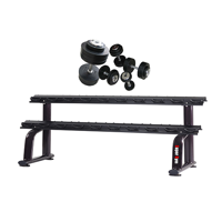 uae/images/productimages/dubai-sports-llc/dumbbell/pair-rubber-finish-chrome-dumbbells-with-rack-pgdr-10-2-5-25-kg.webp