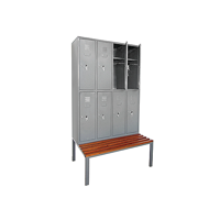 uae/images/productimages/durable-metal-industry-llc/storage-locker/double-tier-eight-door-locker-with-bench.webp