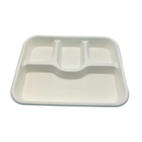 uae/images/productimages/ecozoe/domestic-tray/ecozoe-25-pcs-meal-trays-4-cp-e-tra-deep-bagasse-sugarcane-white-biodegradable-sustainable-ecofriendly.webp