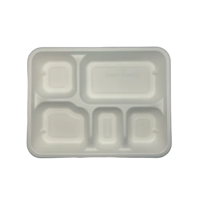 uae/images/productimages/ecozoe/domestic-tray/ecozoe-25-pcs-meal-trays-5-cp-bagasse-e-tra-deep-white-biodegradable-sustainable-ecofriendly.webp