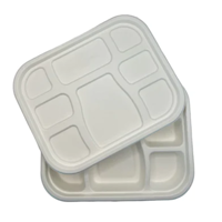 uae/images/productimages/ecozoe/food-storage-box-lid/ecozoe-25-pcs-lid-for-meal-trays-8-cp-bagasse-white-biodegradable-sustainable-ecofriendly.webp