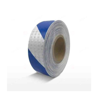 uae/images/productimages/gulf-safety-equip-trdg-llc/reflective-tape/warning-reflective-tape-lining-pvc-white-and-blue-line-rt-5256-25-y.webp