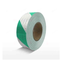 uae/images/productimages/gulf-safety-equip-trdg-llc/reflective-tape/warning-reflective-tape-lining-pvc-white-and-green-line-rt-5250-25-y.webp