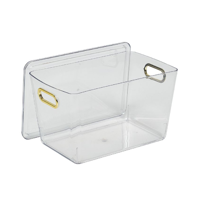 uae/images/productimages/homesmiths/plastic-bin/homesmiths-clear-lidded-with-chrome-handles-26-cm.webp