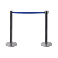 uae/images/productimages/hospitality-monster/queue-barrier/stainless-steel-belt-stanchion-for-crowd-control.webp