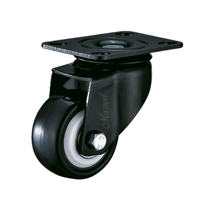 uae/images/productimages/ismat-engineering/caster-wheel/black-polyurethane-furniture-caster-wheel-mw-a2098-s.webp