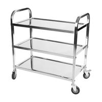 uae/images/productimages/kaddah-cleaning-equipment/cleaning-cart/sea-blue-stainless-steel-3-shelves-service-trolley-st13-m-86-cm-45-cm.webp