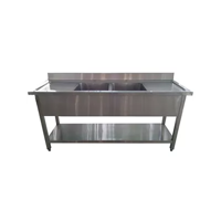 uae/images/productimages/kitcherama-trading-company-llc/double-bowl-kitchen-sink/stainless-steel-heavy-duty-double-bowl-sink-with-drainer-dbsuud10-200.webp