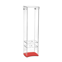 uae/images/productimages/mehs-middle-east-hotel-supplies/cone-holder/garibaldi-acrylic-cone-holder-single-row-with-red-mat-base-icc05-1p-rd-mehs-middle-east-hotel-supplies.webp