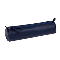 uae/images/productimages/office-one-llc/pencil-case/clairefontaine-leather-round-pencil-case-22-x-5-5-cm-dark-blue.webp