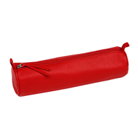 uae/images/productimages/office-one-llc/pencil-case/clairefontaine-leather-round-pencil-case-22-x-5-5-cm-red.webp