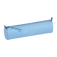 uae/images/productimages/office-one-llc/pencil-case/clairefontaine-leather-round-pencil-case-22-x-5-5-cm-sky-blue.webp