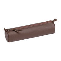 uae/images/productimages/office-one-llc/pencil-case/clairefontaine-leather-round-pencil-case-22-x-5-5-cm-taupe.webp