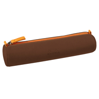 uae/images/productimages/office-one-llc/pencil-case/rhodia-rhodiarama-round-pencil-case-with-zipper-215-x-50-mm-brown.webp