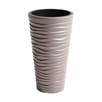 uae/images/productimages/royal-garden-centre/garden-pot/plastic-wavy-sand-slim-plant-pot-mocca-dpsa3001-1-kg.webp