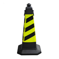 uae/images/productimages/safety-house-general-trading-llc/safety-cone/black-square-base-cone-tc-15110-700-mm-rubber-black-green.webp