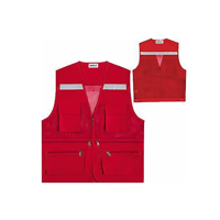 uae/images/productimages/safex-safety/safety-vest/safety-reflective-mesh-vests-multi-pockets-uniforms-waistcoat-red.webp