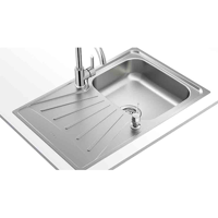 uae/images/productimages/sm-&-rahmani-building-materials-trading-llc/single-bowl-kitchen-sink/tekaway-starbright-45-e-xn-1b-1d-inset-stainless-steel-sink-one-bowl-one-drainer-reversible.webp