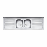 uae/images/productimages/tramontina-uae-llc/double-bowl-kitchen-sink/tramontina-ribon-2c-34-stainless-steel-lay-on-sink-with-drainer-180-x-55-cm.webp
