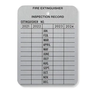 Inspection Tag