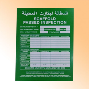 Scaffolding Tag