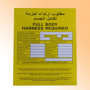 Scaffolding Tag