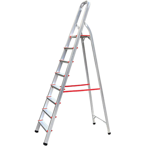 uae/images/productimages/abbas-ali-hardware-&-elect-trading-establishment/step-ladder/hawk-king-8-step-household-aluminium-ladder.webp