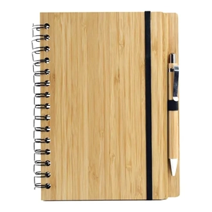 uae/images/productimages/coverage-gifts-trading-llc/note-book-cover/natural-bamboo-cover-notebook-with-pen-155-x-210-x-20-mm.webp