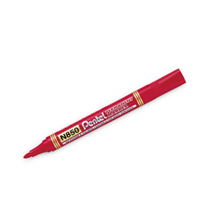 uae/images/productimages/delight-stationery/permanent-pen/pentel-n850-permanent-marker-bullet-tip-red.webp