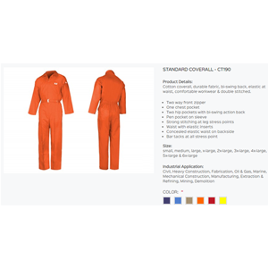 Work Wear Coverall