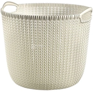 uae/images/productimages/homesmiths/plastic-basket/curver-kint-large-round-basket-with-handle-white-30-l-40-cm.webp