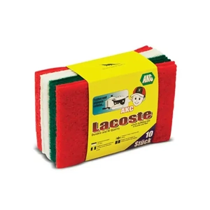 uae/images/productimages/kaddah-cleaning-equipment/cleaning-sponge/lacoste-scouring-pad-sp10-15-x-10-cm-green-and-mixed-360-pcs.webp