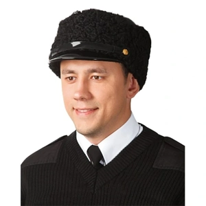 uae/images/productimages/technoavia-wholesalers-llc/trapper-hat/karakul-leather-top-hat-with-lacquered-peak.webp