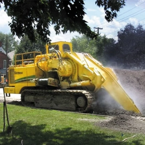 Trencher Drainage Machine